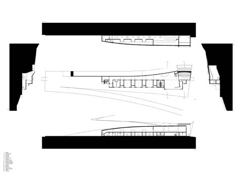 Planta e Cortes do Centro Arqueol�gico